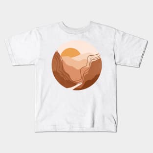 Abstract Sunset Painting 3.11 Kids T-Shirt